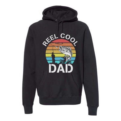 Funny Fishing tee Vintage Reel Cool Grandpa Premium Hoodie