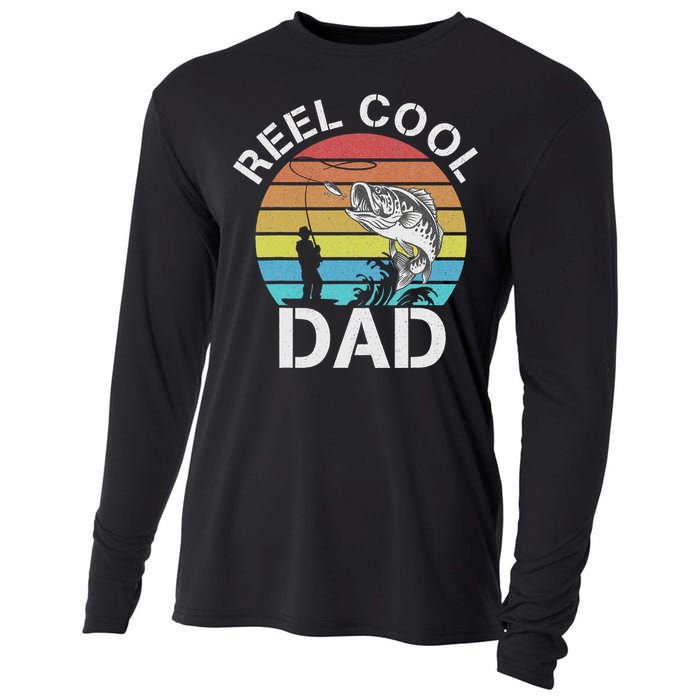 Funny Fishing tee Vintage Reel Cool Grandpa Cooling Performance Long Sleeve Crew