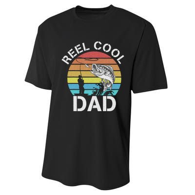 Funny Fishing tee Vintage Reel Cool Grandpa Performance Sprint T-Shirt