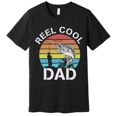 Funny Fishing tee Vintage Reel Cool Grandpa Premium T-Shirt