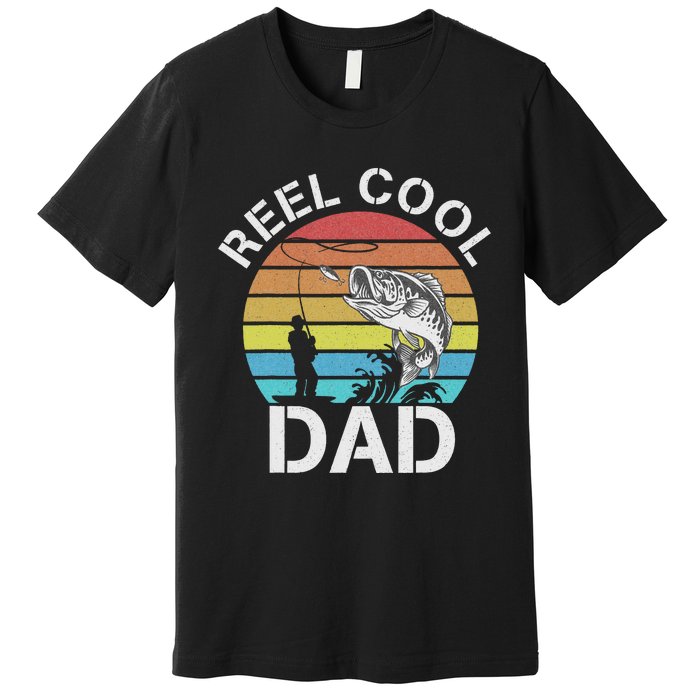 Funny Fishing tee Vintage Reel Cool Grandpa Premium T-Shirt