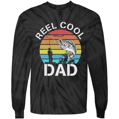 Funny Fishing tee Vintage Reel Cool Grandpa Tie-Dye Long Sleeve Shirt