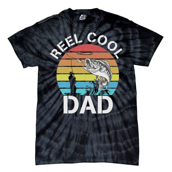 Funny Fishing tee Vintage Reel Cool Grandpa Tie-Dye T-Shirt