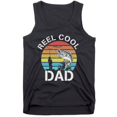 Funny Fishing tee Vintage Reel Cool Grandpa Tank Top