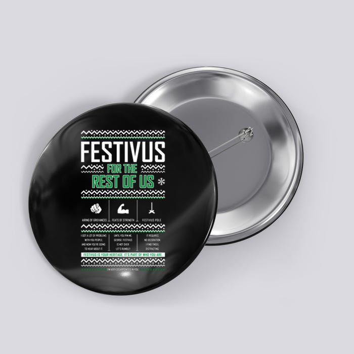 Festivus For The Rest Of Us Funny Christmas Button