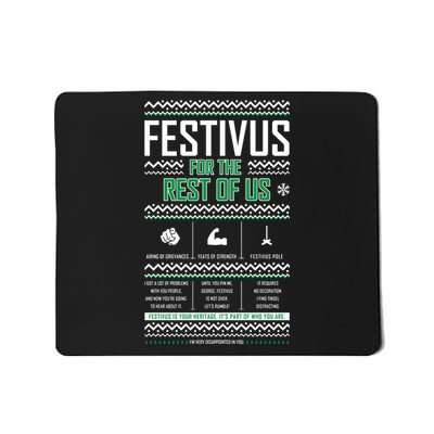 Festivus For The Rest Of Us Funny Christmas Mousepad