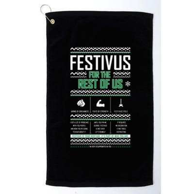 Festivus For The Rest Of Us Funny Christmas Platinum Collection Golf Towel