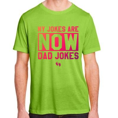 Funny First Time Dad Funny Gift New Father Dad Jokes Gift Adult ChromaSoft Performance T-Shirt