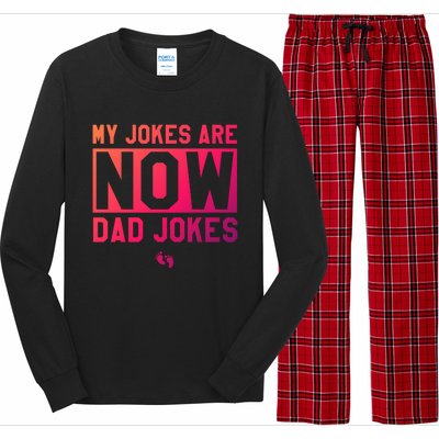 Funny First Time Dad Funny Gift New Father Dad Jokes Gift Long Sleeve Pajama Set