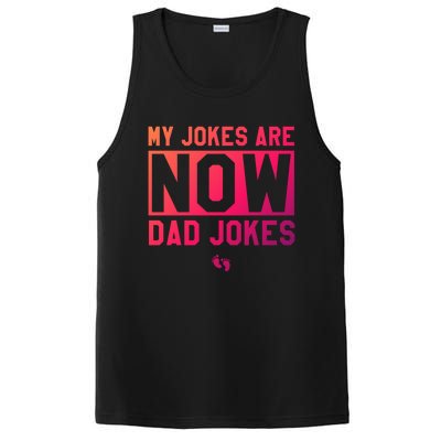 Funny First Time Dad Funny Gift New Father Dad Jokes Gift PosiCharge Competitor Tank