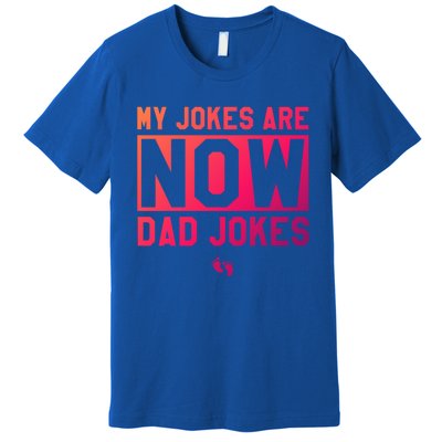 Funny First Time Dad Funny Gift New Father Dad Jokes Gift Premium T-Shirt