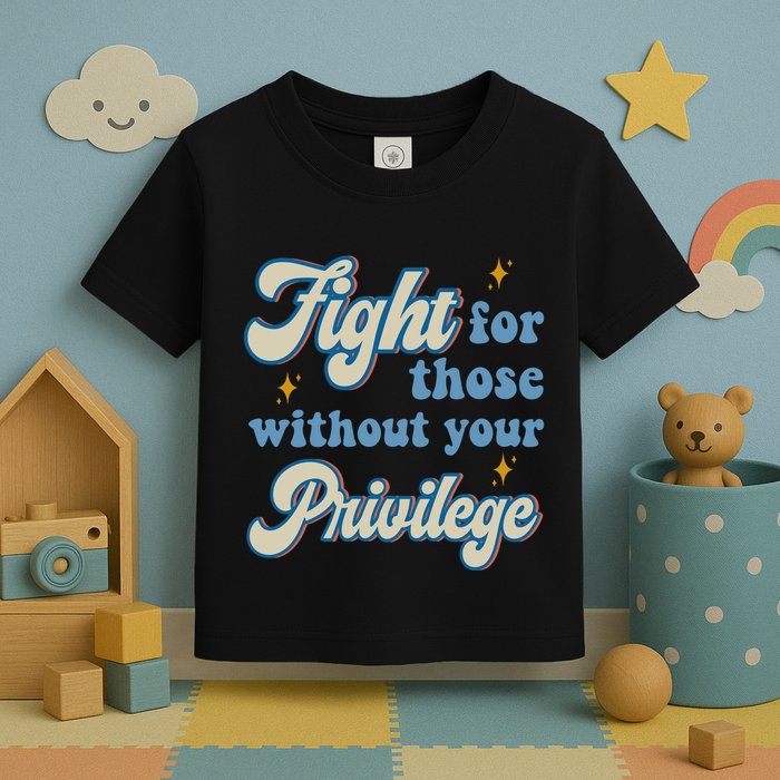 Fight For Those Without Your Privilege Antiracism Toddler T-Shirt