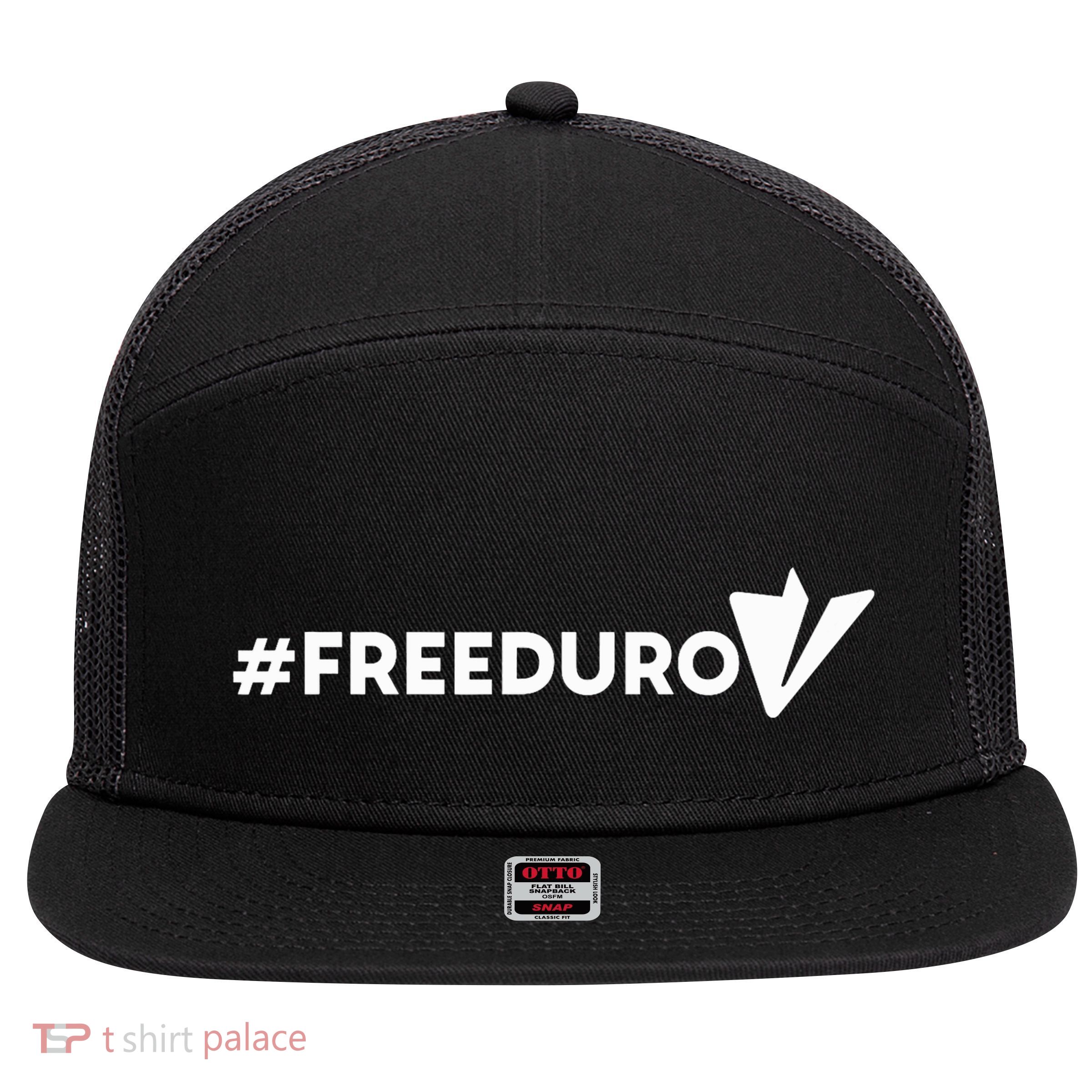 Freedurov Freepavel Telegram Founder Pavel Durov 7 Panel Mesh Trucker Snapback Hat