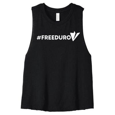 Freedurov Freepavel Telegram Founder Pavel Durov Women's Racerback Cropped Tank