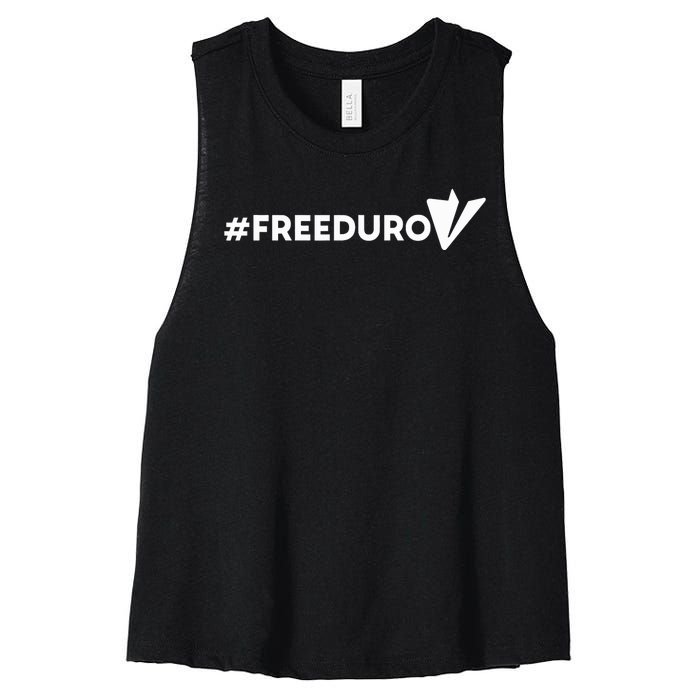 Freedurov Freepavel Telegram Founder Pavel Durov Women's Racerback Cropped Tank