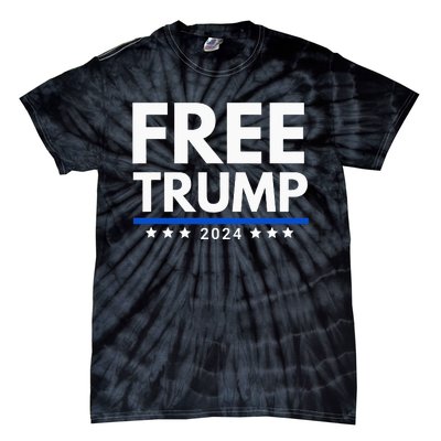 freetrump Free Trump Trump is innocent Free Trump 2024 Tie-Dye T-Shirt