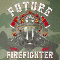 Future Firefighter Thin Red Line Firefighting Legacy Tie Dye Trucker Hat