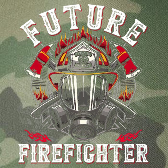 Future Firefighter Thin Red Line Firefighting Legacy Tie Dye Trucker Hat