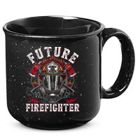 Future Firefighter Thin Red Line Firefighting 15oz Campfire Ceramic Mug