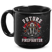 Future Firefighter Thin Red Line Firefighting 15oz Campfire Ceramic Mug