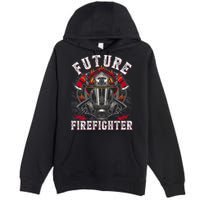 Future Firefighter Thin Red Line Firefighting Premium Pullover Hoodie