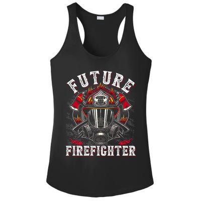 Future Firefighter Thin Red Line Firefighting Ladies PosiCharge Competitor Racerback Tank