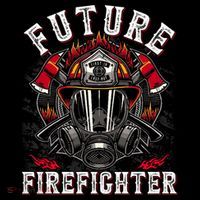 Future Firefighter Thin Red Line Firefighting Cropped Pullover Crew