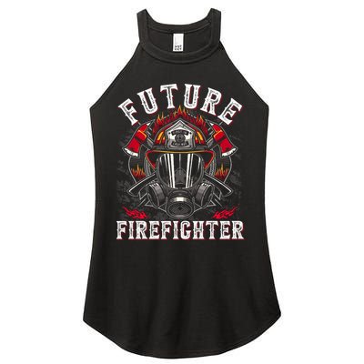 Future Firefighter Thin Red Line Firefighting Women's Perfect Tri Rocker Tank