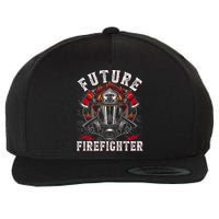 Future Firefighter Thin Red Line Firefighting Wool Snapback Cap