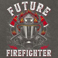 Future Firefighter Thin Red Line Firefighting Cotton Canvas Backpack