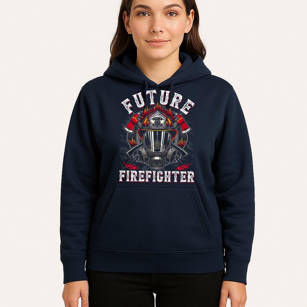 Future Firefighter Thin Red Line Firefighting Hoodie