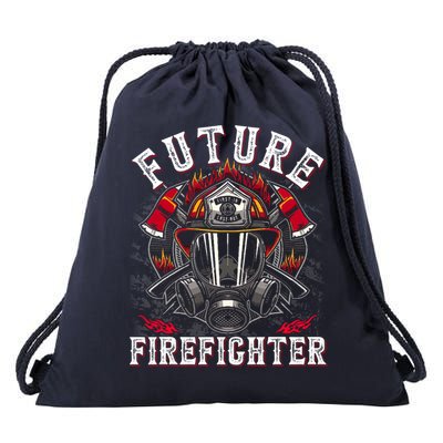 Future Firefighter Thin Red Line Firefighting Drawstring Bag