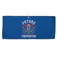 Future Firefighter Thin Red Line Firefighting Large Microfiber Waffle Golf Towel