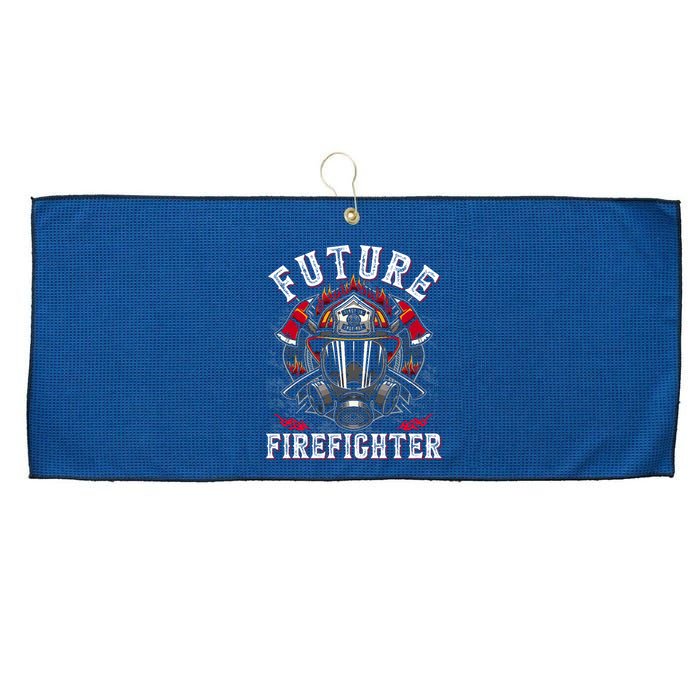Future Firefighter Thin Red Line Firefighting Large Microfiber Waffle Golf Towel