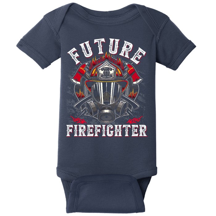 Future Firefighter Thin Red Line Firefighting Baby Bodysuit