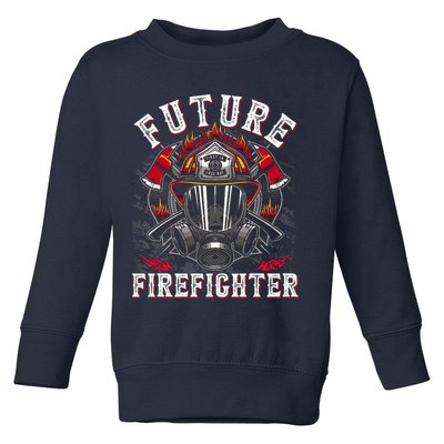Future Firefighter Thin Red Line Firefighting Toddler Sweatshirt