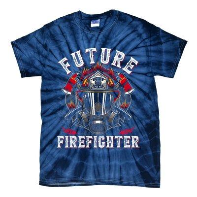 Future Firefighter Thin Red Line Firefighting Tie-Dye T-Shirt