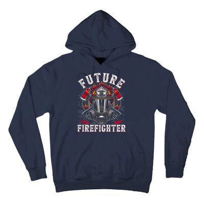 Future Firefighter Thin Red Line Firefighting Tall Hoodie