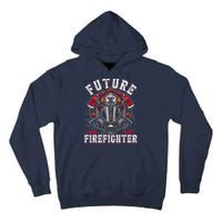 Future Firefighter Thin Red Line Firefighting Tall Hoodie
