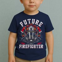 Future Firefighter Thin Red Line Firefighting Toddler T-Shirt