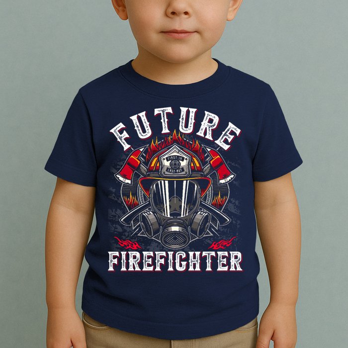 Future Firefighter Thin Red Line Firefighting Toddler T-Shirt