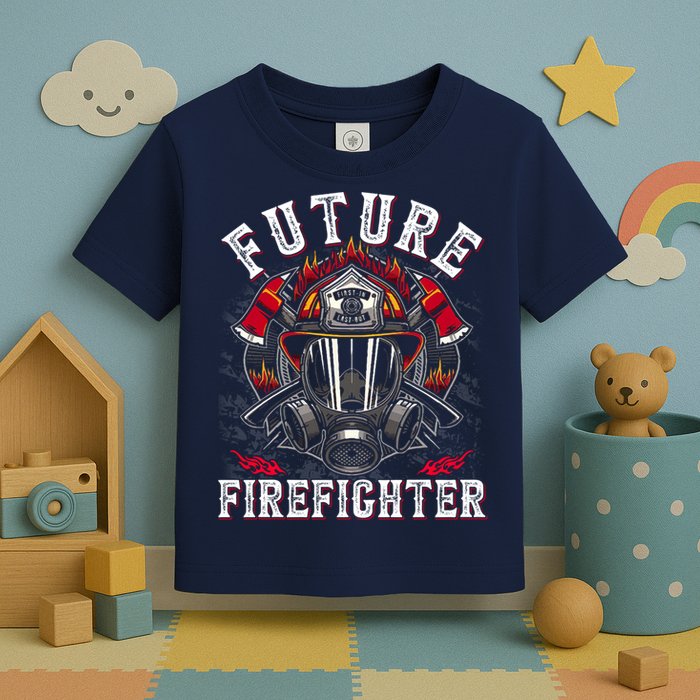 Future Firefighter Thin Red Line Firefighting Toddler T-Shirt