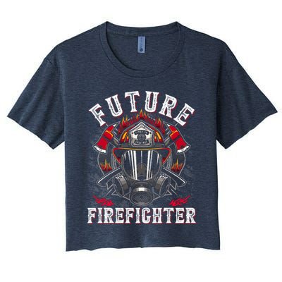Future Firefighter Thin Red Line Firefighting Crop Top