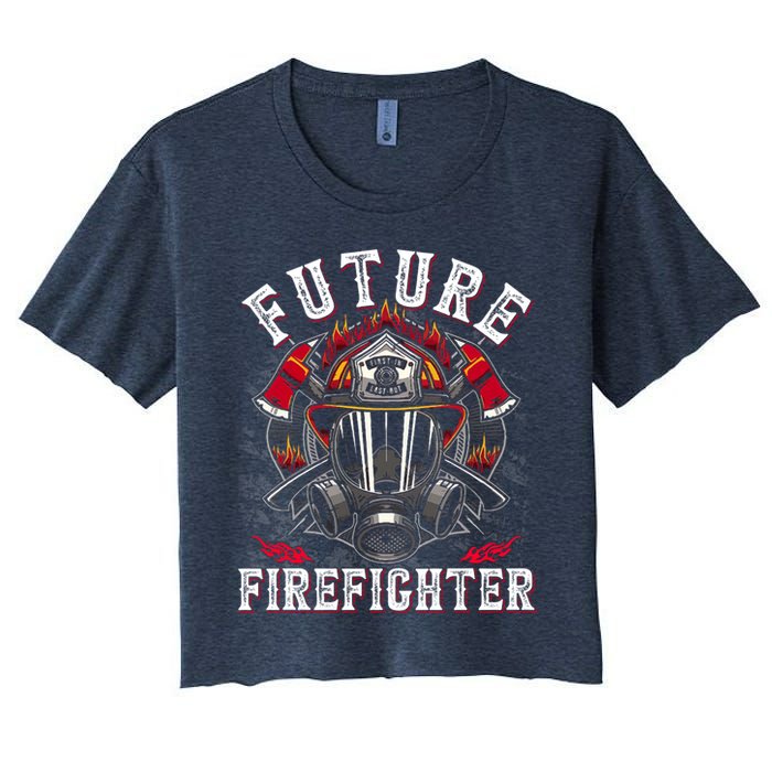 Future Firefighter Thin Red Line Firefighting Crop Top
