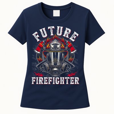 Future Firefighter Thin Red Line Firefighting Womens T-Shirt