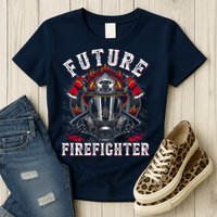 Future Firefighter Thin Red Line Firefighting Womens T-Shirt
