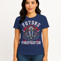 Future Firefighter Thin Red Line Firefighting Womens T-Shirt