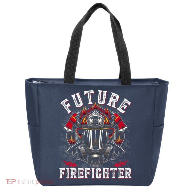 Future Firefighter Thin Red Line Firefighting Zip Tote Bag