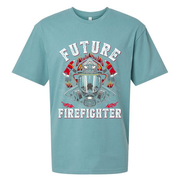 Future Firefighter Thin Red Line Firefighting Sueded Cloud Jersey T-Shirt