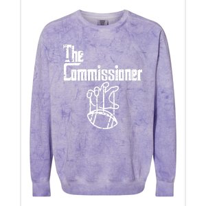 Fantasy Football The Commissioner Funny Colorblast Crewneck Sweatshirt